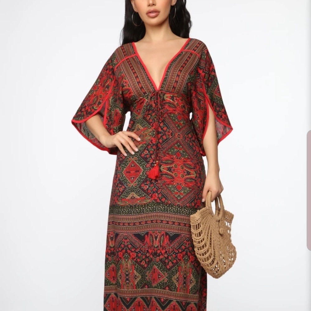 Olive maxi dress